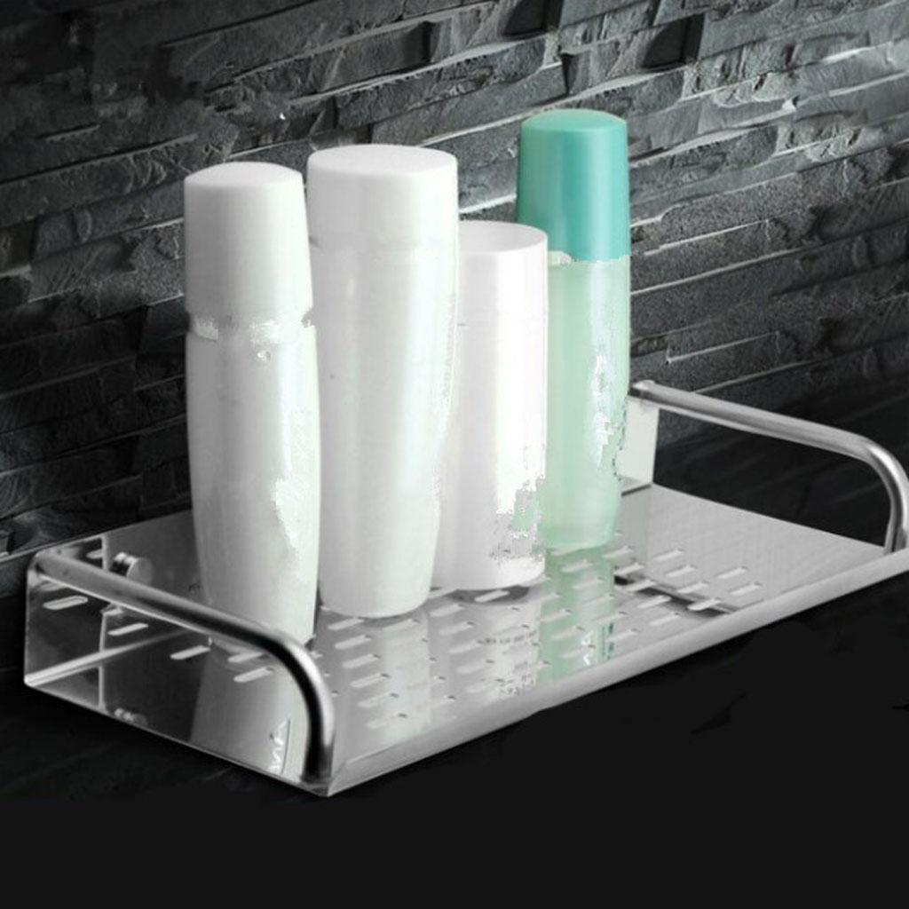 2x Bathroom Accessories Storage Shelf Rack Home Office Organizer Rack Shelf