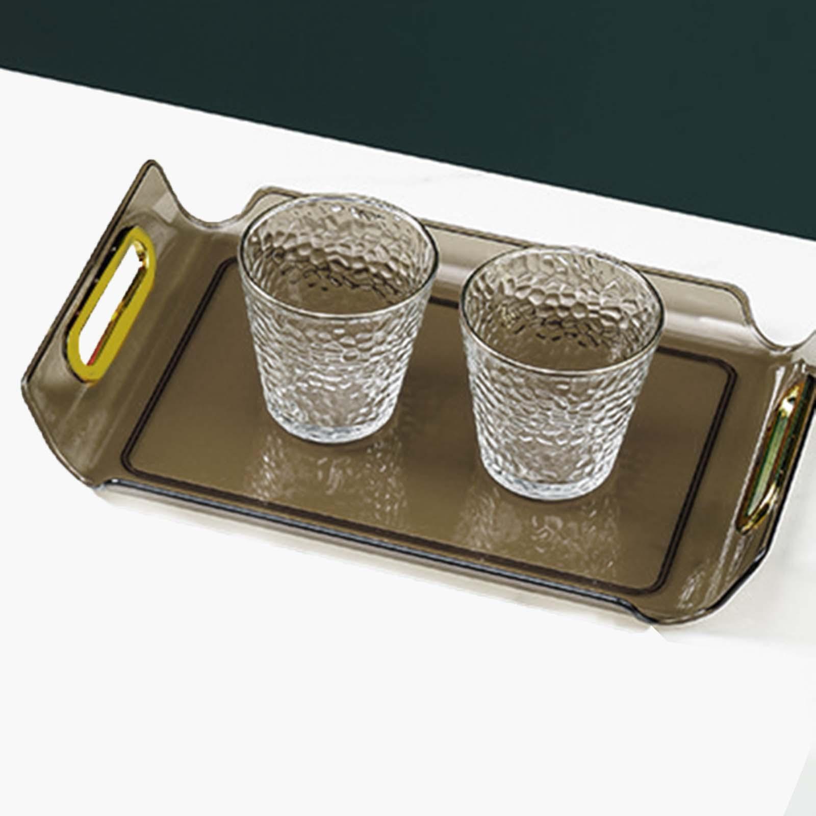 Vanity Tray Cosmetic Storage Tray Makeup Organizer for Desktop Bedroom