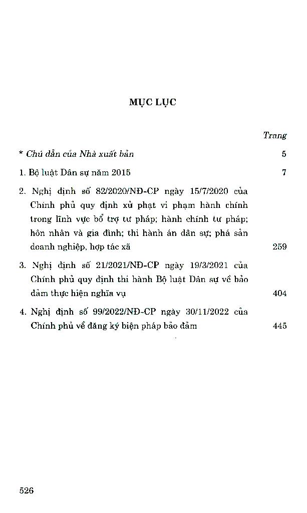 Bộ Luật Dân Sự Năm 2015 Và Các Nghị Định Hướng Dẫn Thi Hành
