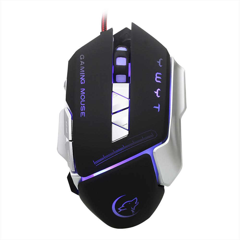 Chuột chơi game có dây YWYT 4800DPI  chuyên nghiệp có thể điều chỉnh được& lập trình