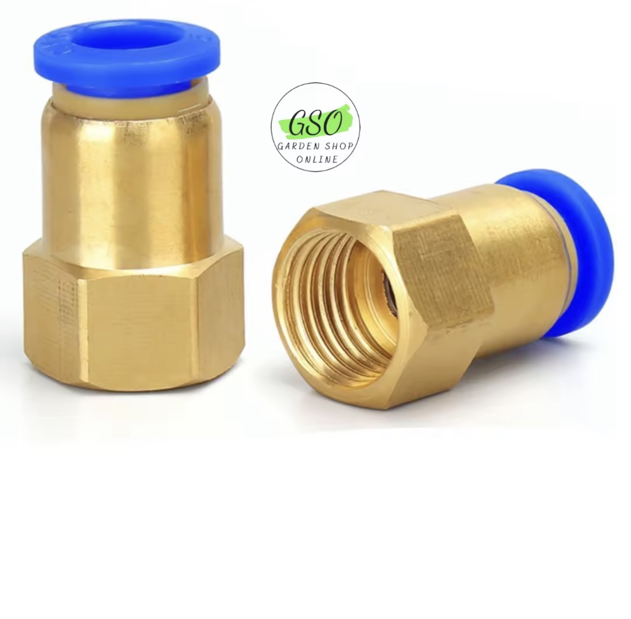 Đầu nối thẳng răng trong PCF nối ống 6mm đầy đủ ren cho khí nén, phun sương