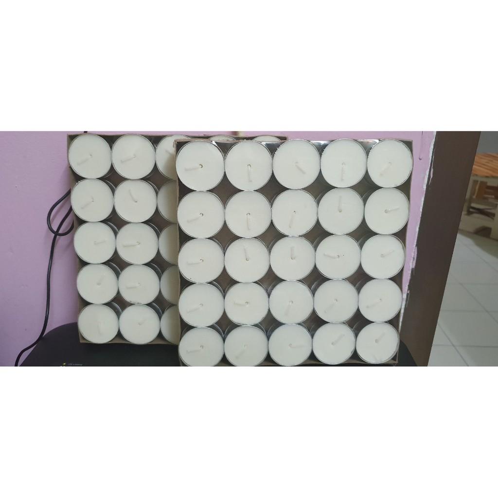 Hộp nến Tealight cọ palm không khói cháy 4 giờ - 5giờ /1 viên