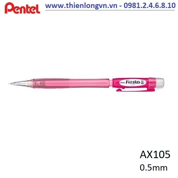 Bút chì kim 0.5mm Pentel Fiesta AX105 màu hồng