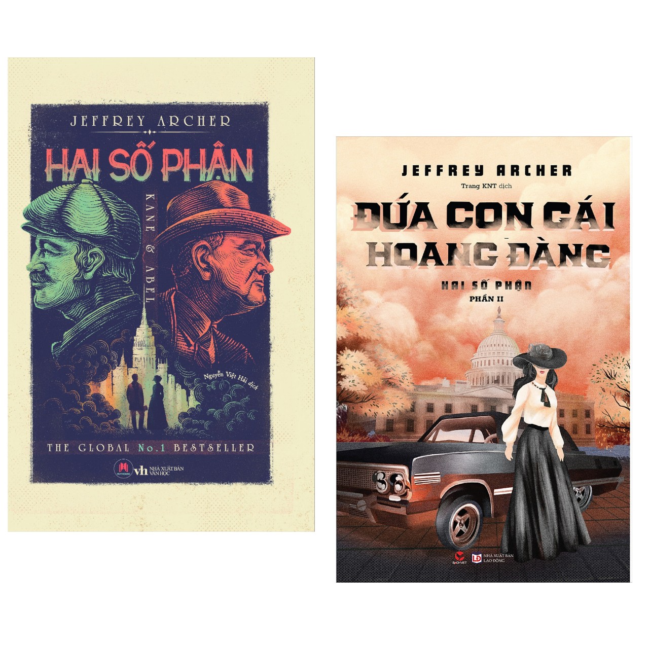 Combo 2 cuốn Hai số phận  Bìa cứng  Đứa con gái hoang đàng Hai số phận phần 2