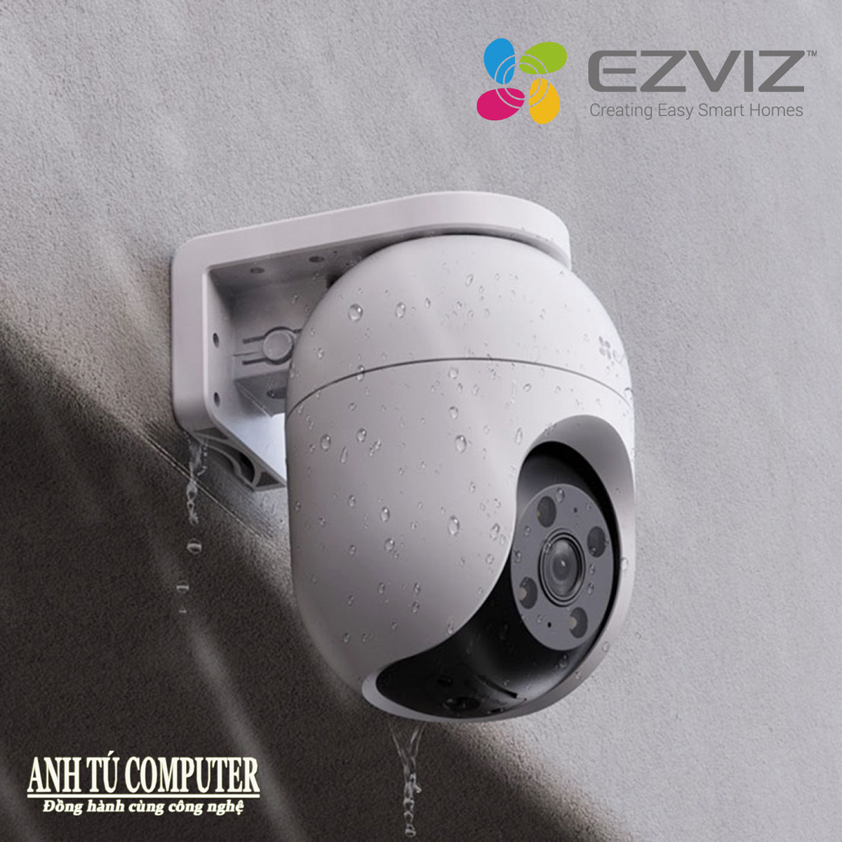 Camera WiFi EZVIZ C8C 3K 5MP, quay quét thông minh - hàng chính hãng