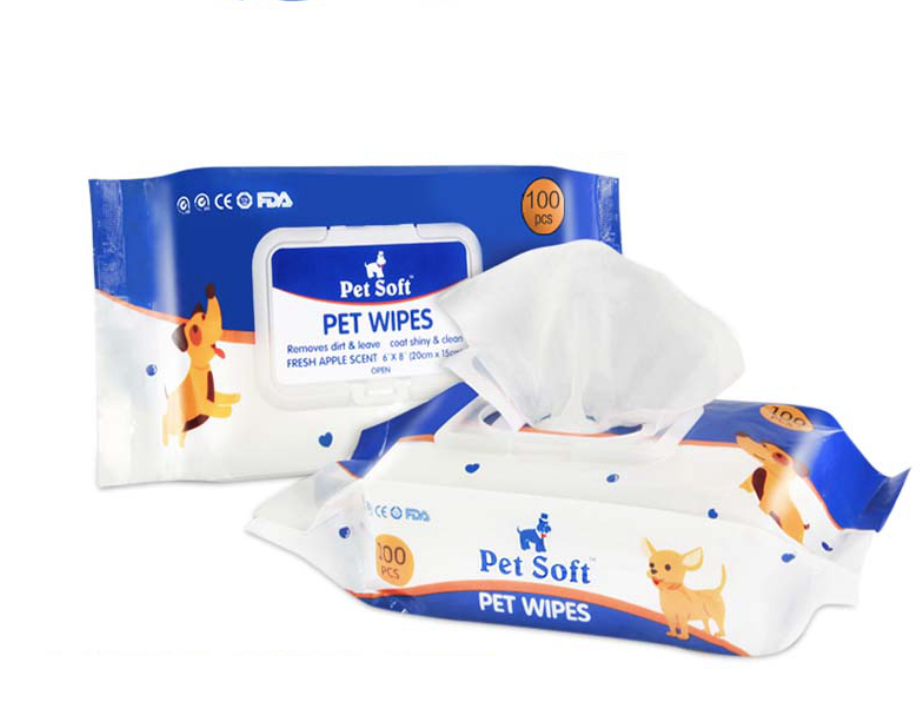 KHĂN GIẤY ƯỚT DIỆT KHUẨN PETS SOFT cho thú cưng