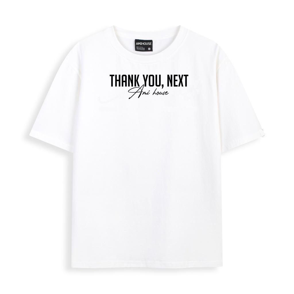 Áo thun tay lỡ AMIHOUSE phông form rộng thank you