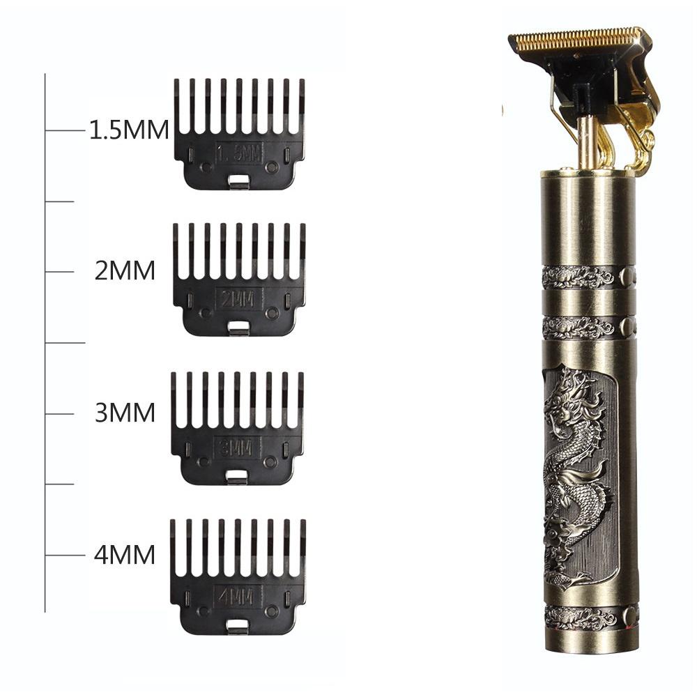 Tông Đơ Cắt Tóc, Cạo Râu, Bấm Viền Vintage T9 Hình Rồng