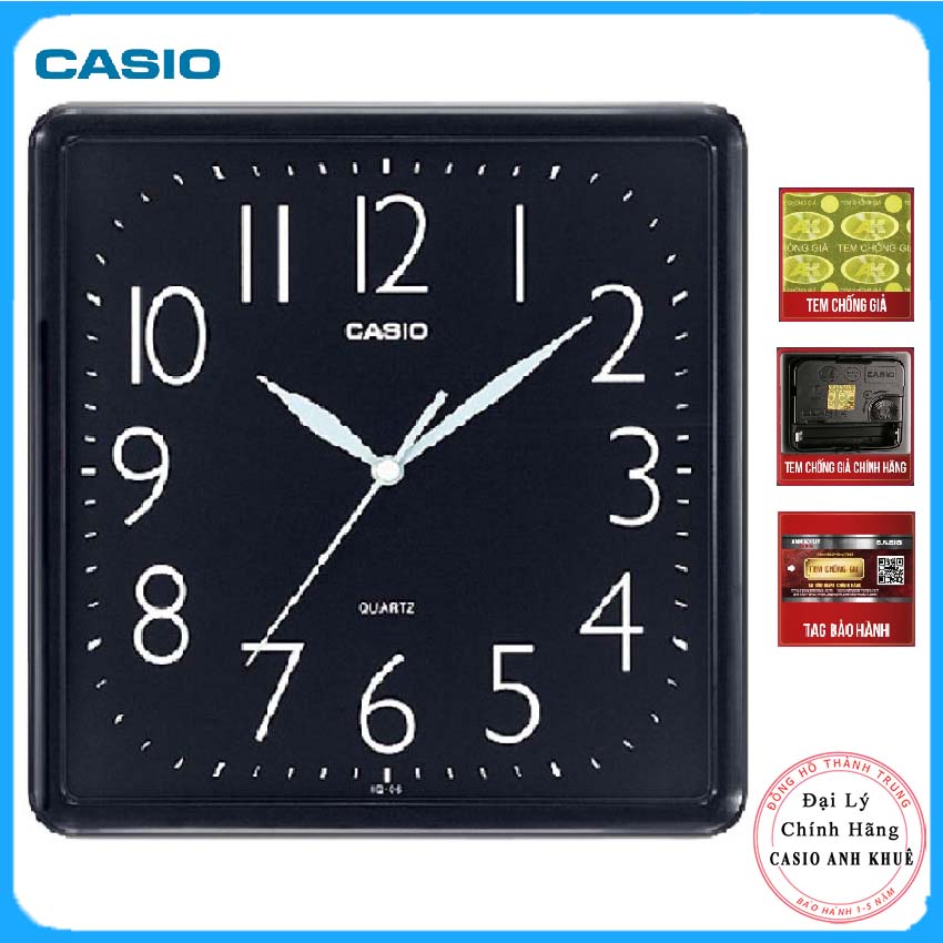 Đồng Hồ Treo Tường Casio IQ-06-1DF Chính Hãng