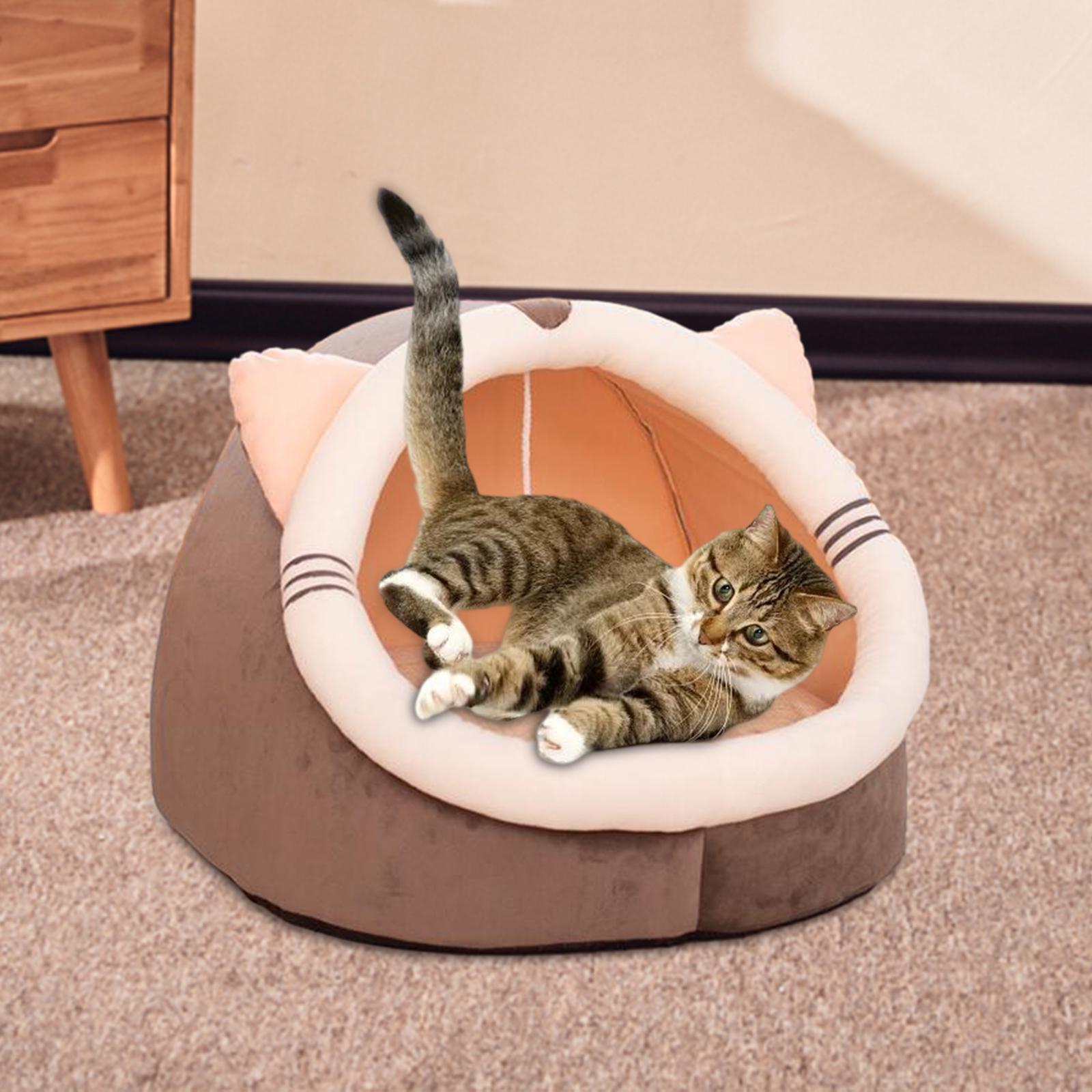 Cat Bed with Interactive Ball Pet Bed for Outdoor Cats and Small Dogs Indoor