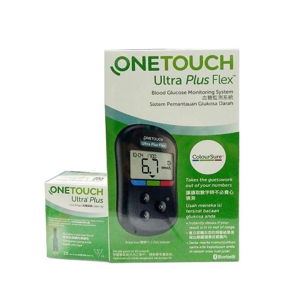 Que thử đường huyết Onetouch Ultra Plus Flex lọ 25 que