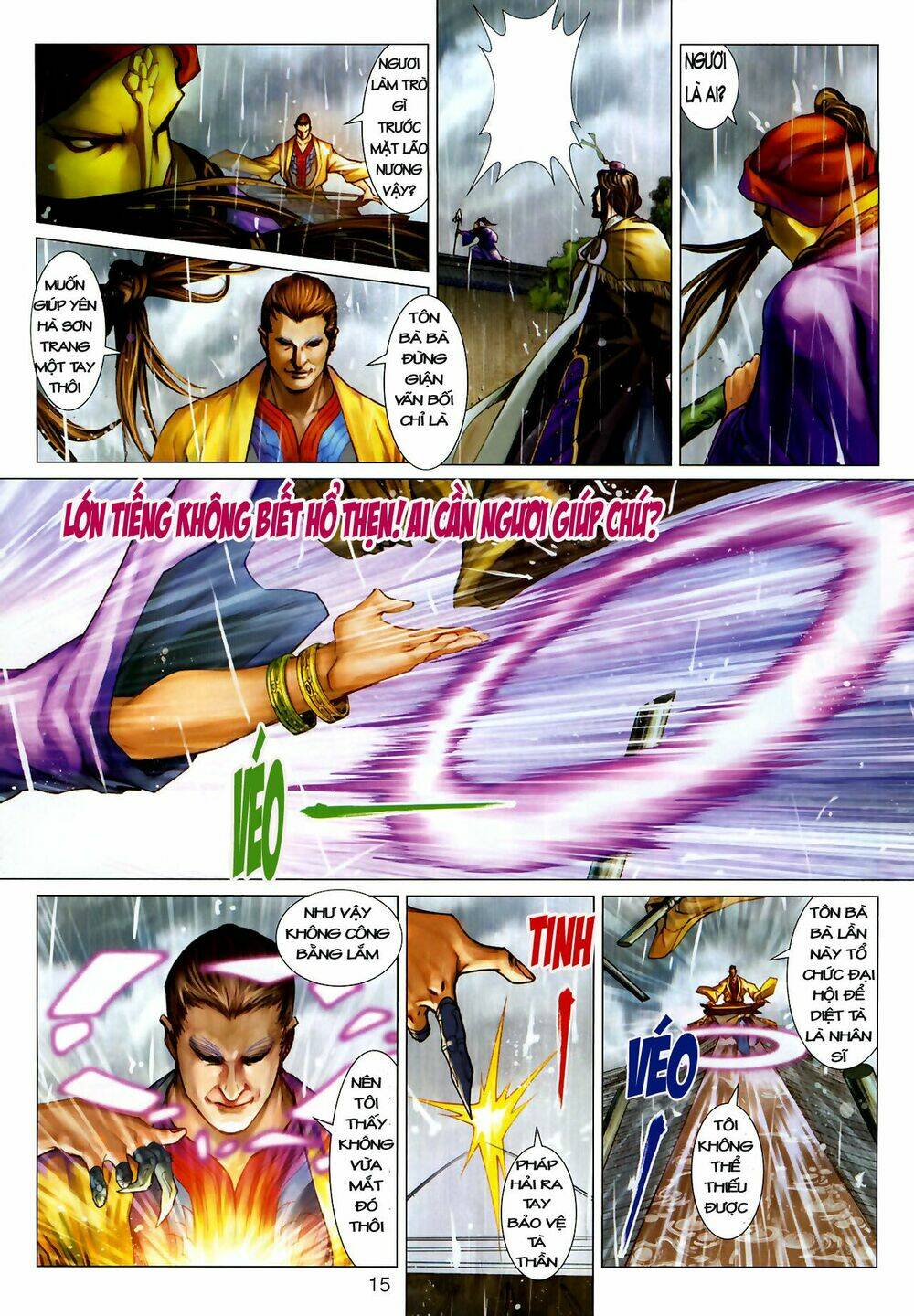 thần chưởng long kiếm phi chapter 15 16