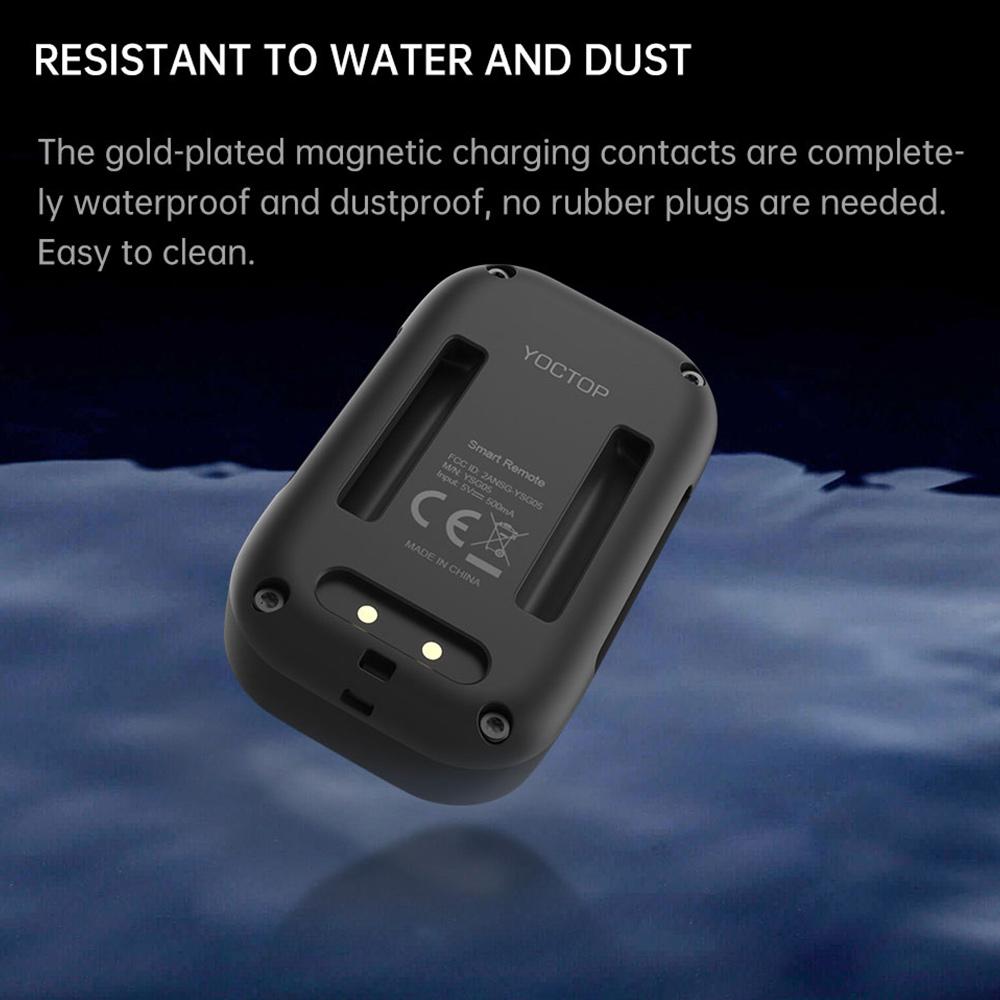 Wireless Smart Remote Control for GoPro Hero 10/9/8 Black/Max/7 Black/6 Black 80M Distance with Stick Mount Wrist Strap