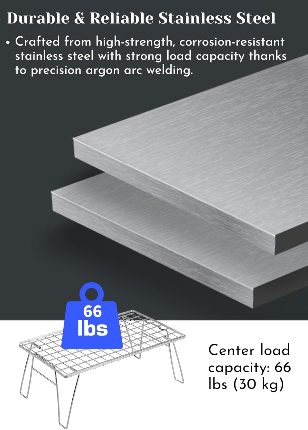 Kệ inox để đồ đa năng Campingmoon T-235A-1T (Kệ đơn) T235A T 235A 1T