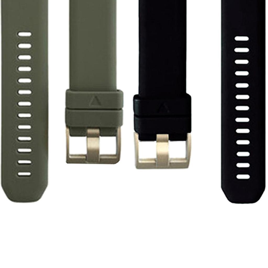 2Pcs Sports Silicone Replacement Bracelet Strap Bands, Quick Release Strap