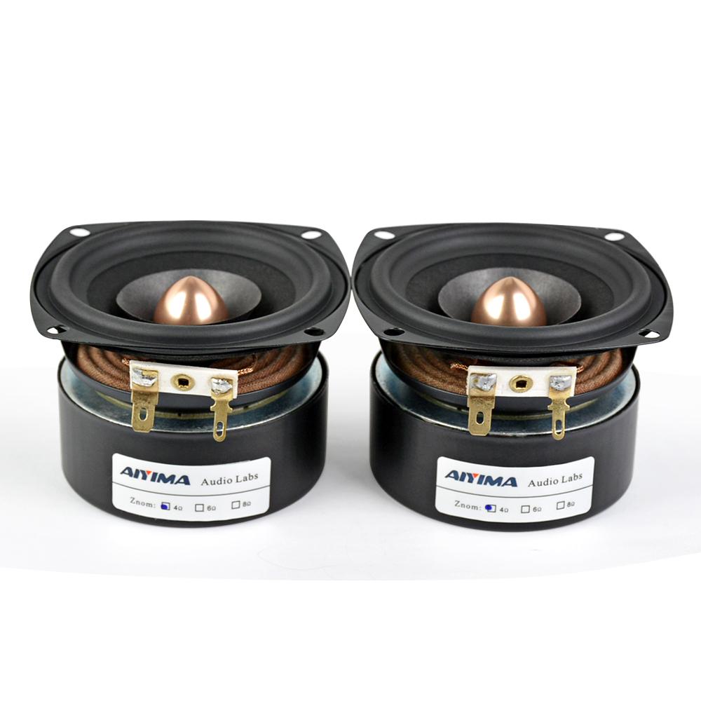 Aiyima 2pcs 3 inch 15W Audio Fever loa toàn phạm vi Color: 8Ohm 15W Round