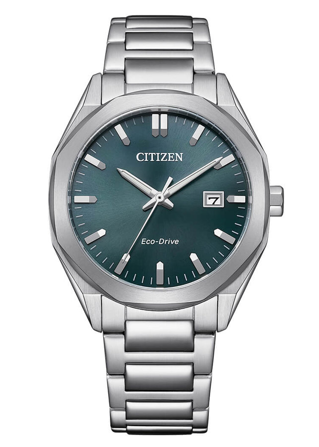 Đồng Hồ Citizen Nam Eco-Drive Dây Thép Không Gỉ BM7620-83X - Mặt Xanh (38mm)