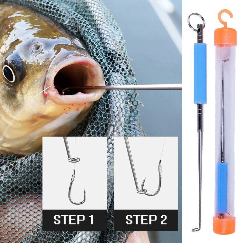 Stainless Steel Safety Fish Hook Remover Fishing Hook Extractor Detacher Rapid Decoupling Device for Fishing Tools Accessories