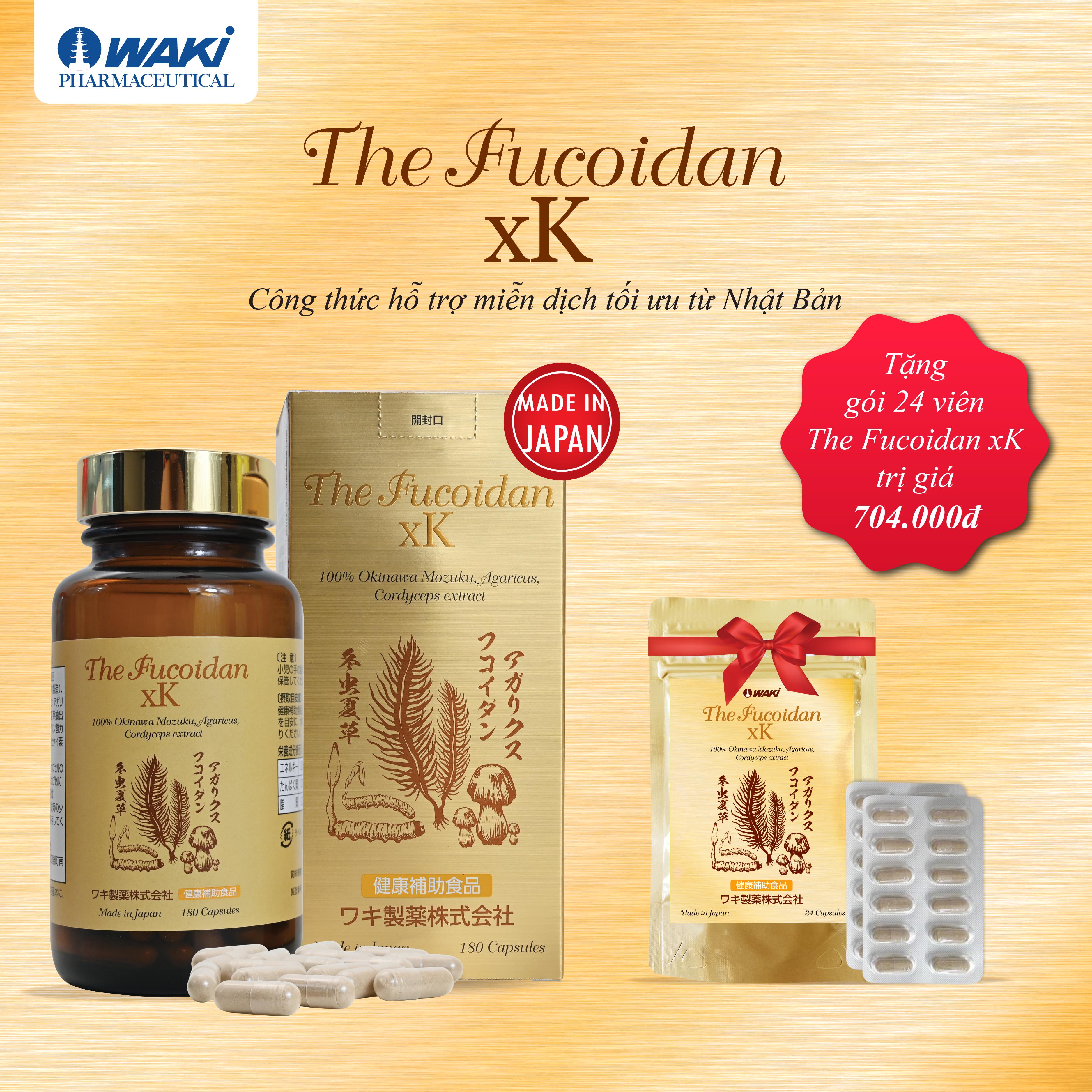 Thực phẩm bảo vệ sức khỏe THE FUCOIDAN xK tặng 24 viên trị giá 704k