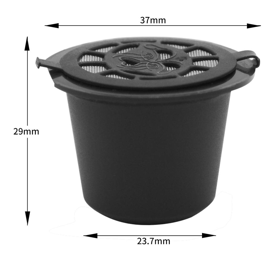6 Pieces Refillable BPA-Free Coffee Capsule Filter for  Machine