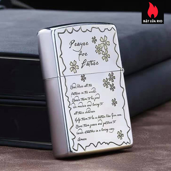 Bật Lửa Zippo 250/205 Khắc Father’S Day – Ngày Của Cha 02 – Zippo 250/205.Fatherday02