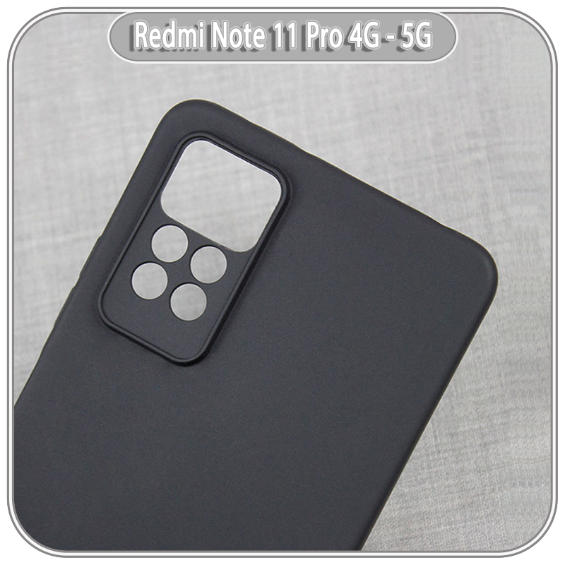 Ốp lưng cho Xiaomi Redmi Note 11 Pro 4G 5G bản quốc tế nhựa dẻo TPU Đen - che camera
