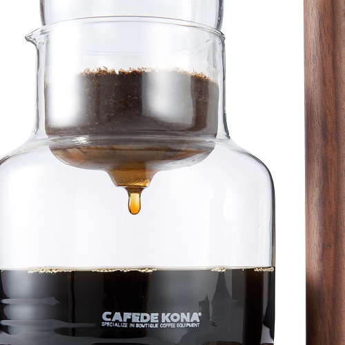 Tháp pha cà phê đá lạnh Cold drip 600ml khung gỗ CAFE DE KONA