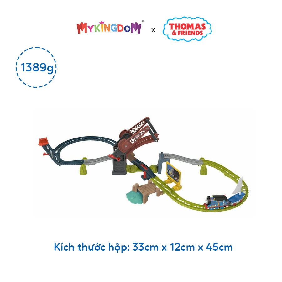 Đồ Chơi THOMAS FRIEND Mô Hình Thomas Kéo Thuyền Qua Cây Cầu Nâng HGX65