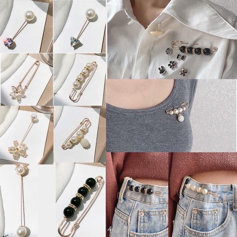 Baggy gấu bằng gấu lệch Công sở (tặng kèm cài áo)