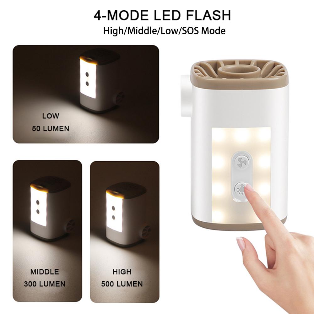 Máy bơm không khí điện mini không dây di động 3600mAh USB có thể sạc lại