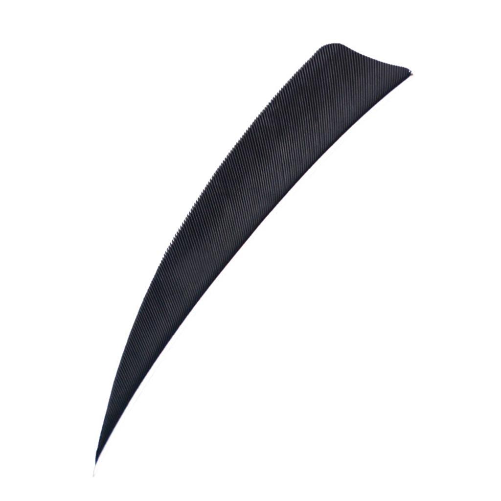 12Pcs Shield Shape Turkey Feather Arrow Archery Hunting Fletching For DIY Vanes