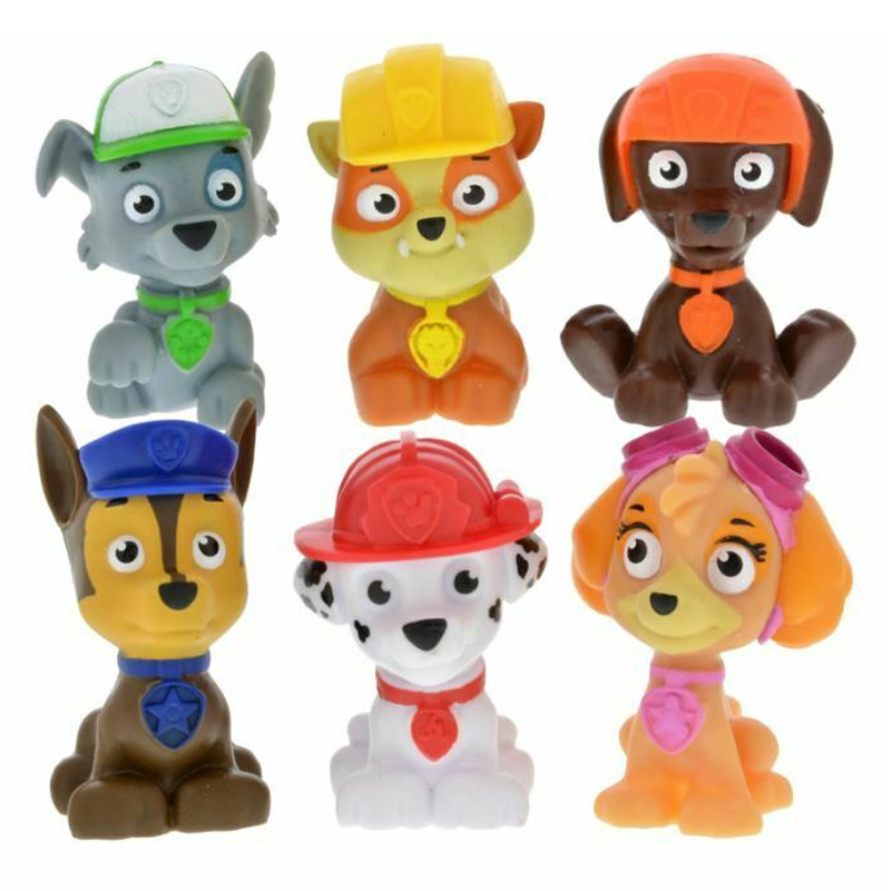 Bộ 6 đồ chơi mô hình nhân vật biệt đội những chú chó cứu hộ Paw Patrol 4-6 cm nhựa ABS an toàn cho bé