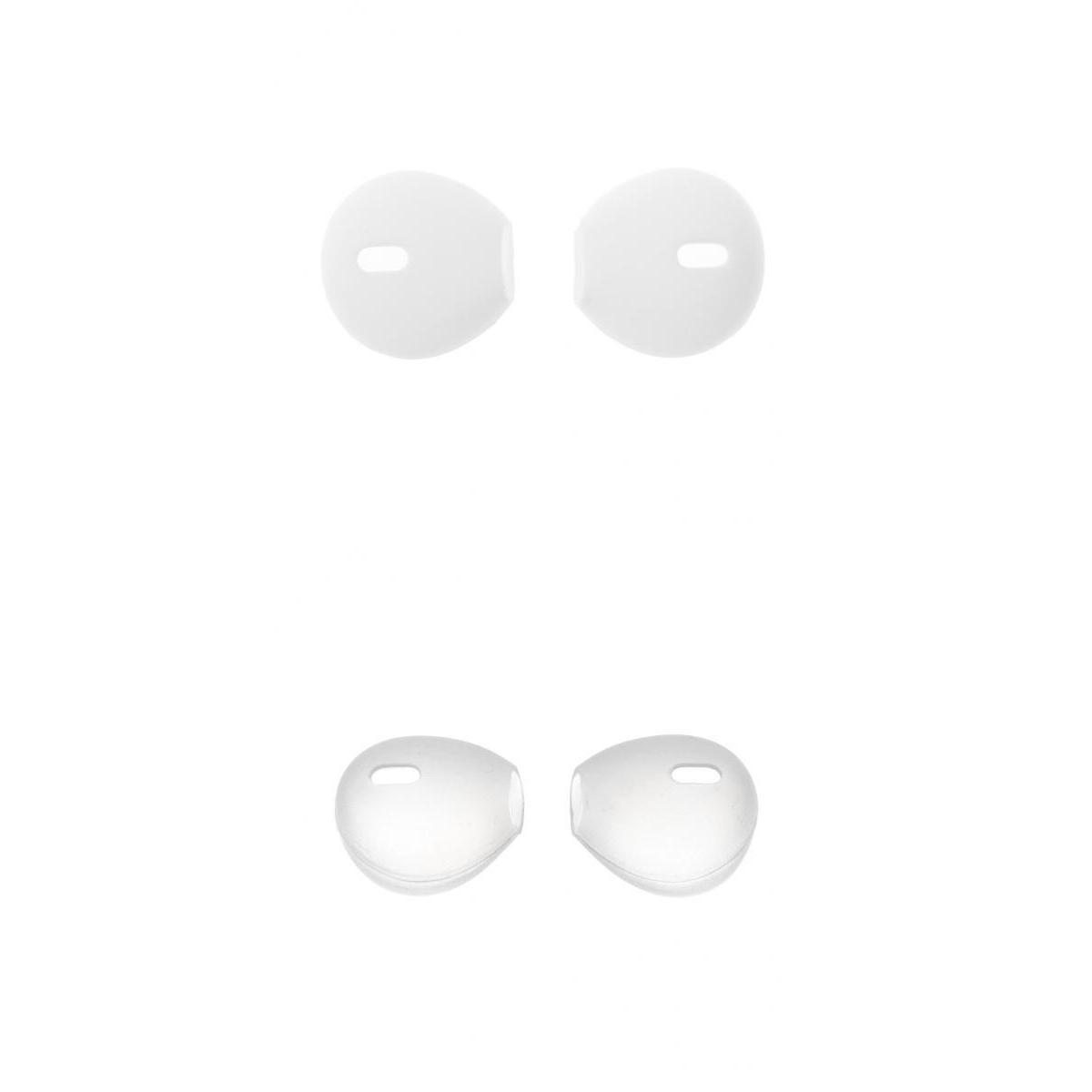 2 Pairs Silicone Earbuds -ear Earphone  for    White