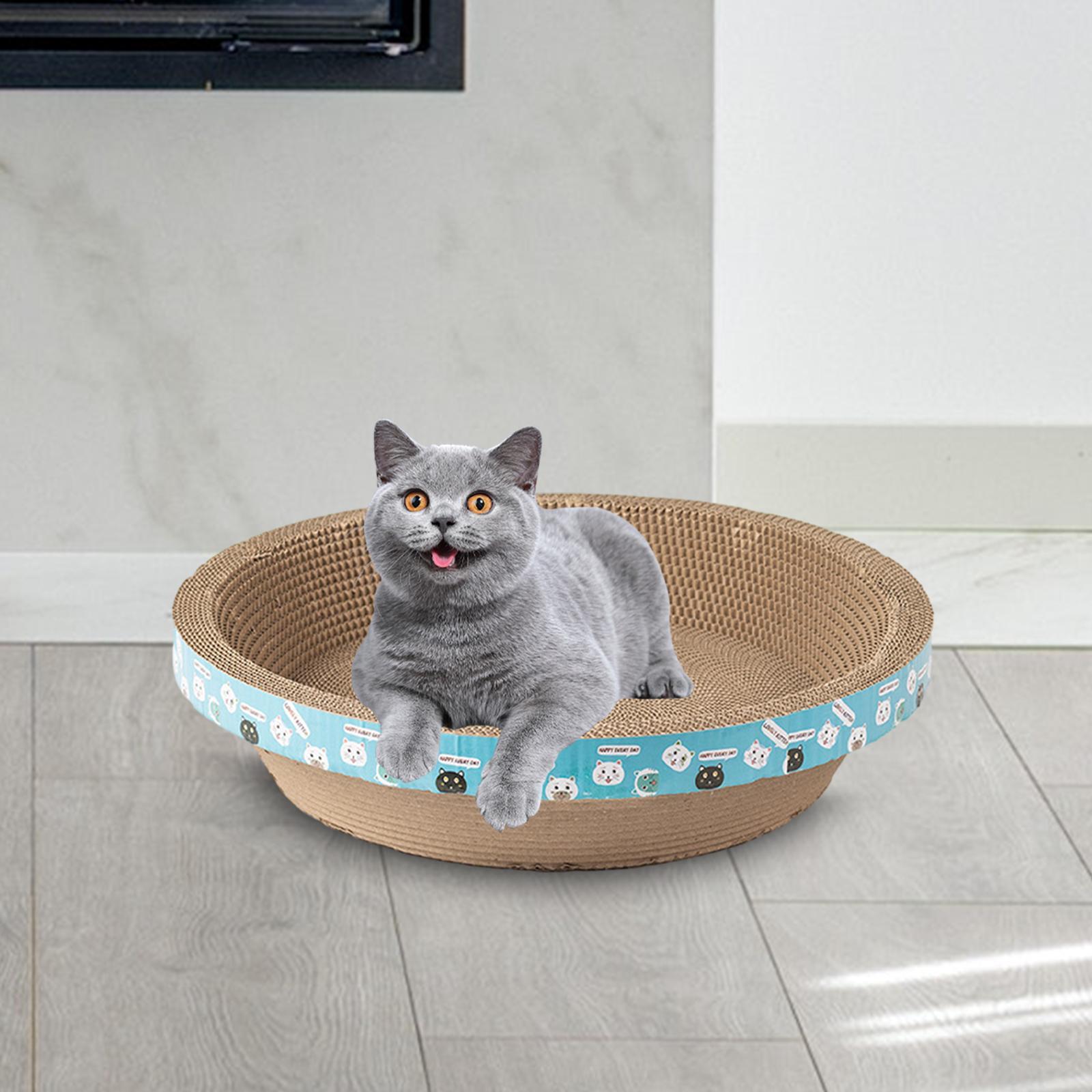 Cat Scratcher Cardboard Pet Scratcher Sisal Lounge Bed Resting Pet Supplies Kitten Interactive Toy Sisal Cat Scratch Pad Bowl
