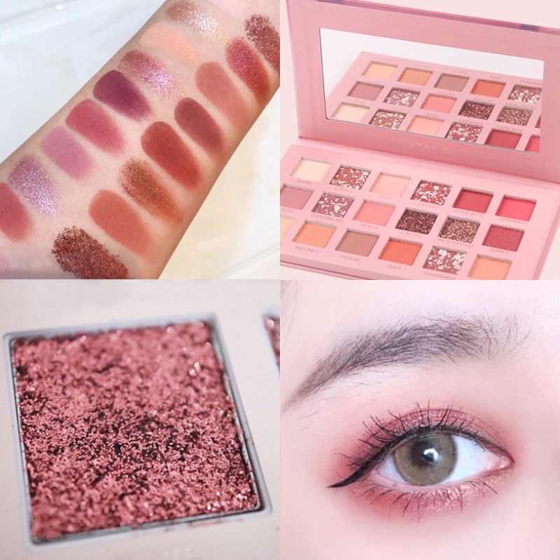 Bảng phấn mắt NUDE 18 màu gồm 12 màu lì và 6 màu nhũ , mềm mịn , siêu bám da , không bị trôi , lem cực kì lấp lánh và nổi bật