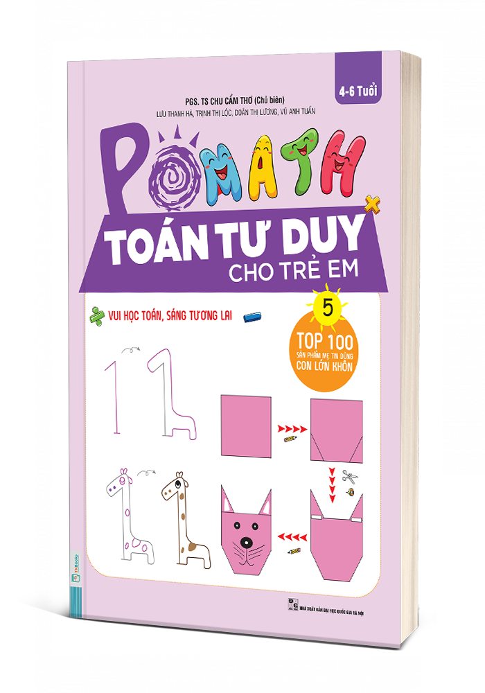 Combo 3 Cuốn Pomath Toán Tư Duy Cho Trẻ Em 4 - 6 tuổi (Tập 4,5,6)