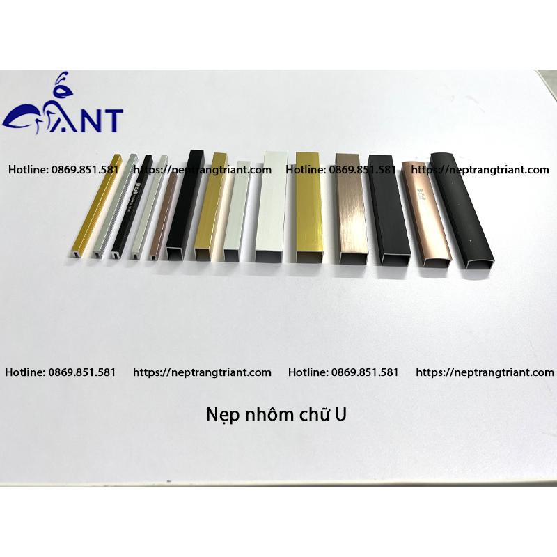 Nẹp nhôm U20, Nẹp u nhôm, nẹp chữ u, nẹp chống trơn nhôm, nẹp trang trí, nẹp trần,nẹp vách, thanh dài 2m5