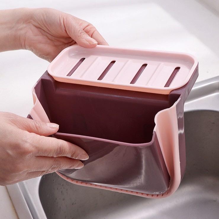 DỤNG CỤ LỌC RÁC TREO BỒN RỬA BÁT GẤP GỌN ĐA NĂNG 2IN1 BẰNG NHỰA PP CAO CẤP