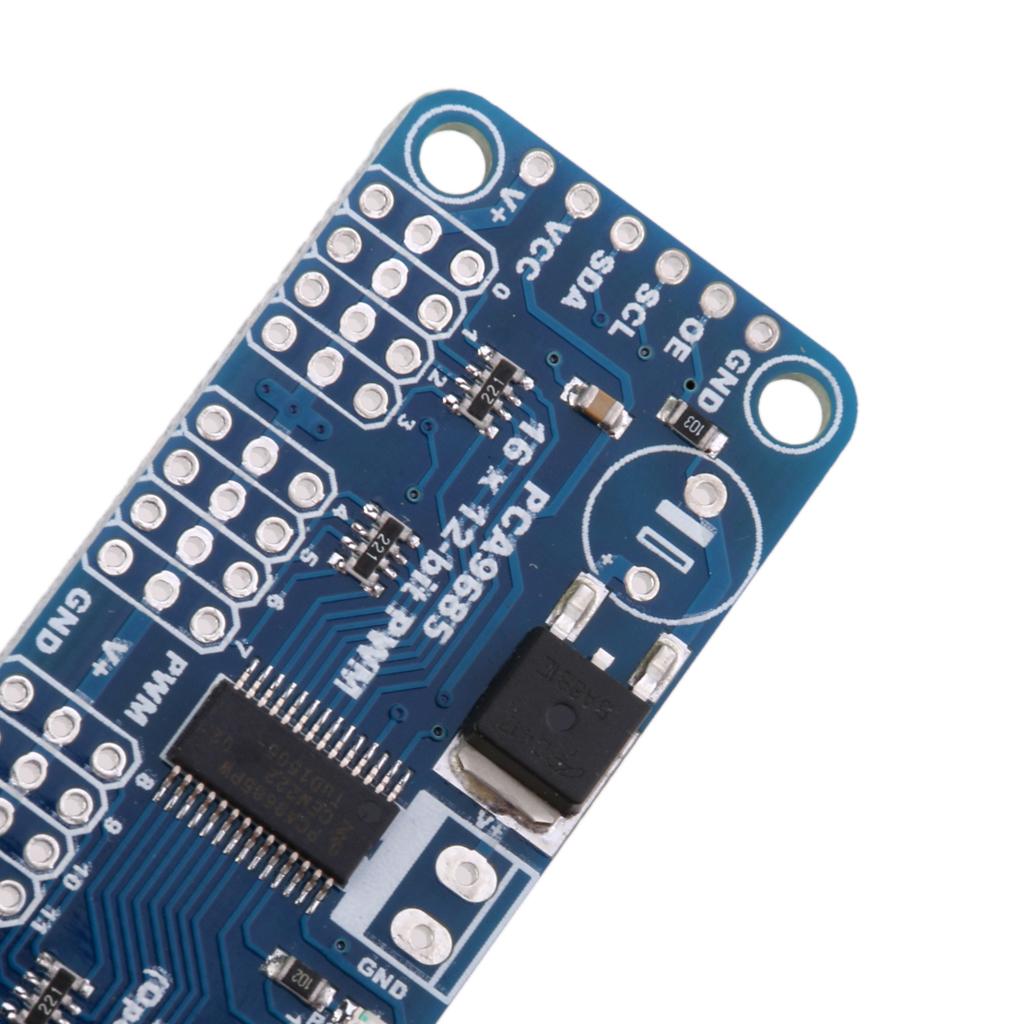 16 Channel 12-bit PWM/Servo Driver-I2C Interface Shield Module Servo Shield for Arduino