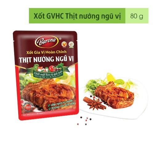 Xốt Gia Vị Hoàn Chỉnh BARONA - Thịt Nướng Ngũ Vị 80g