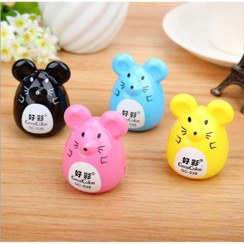 Gọt bút chì Chuột siêu dễ thương - Chuốt bút chì văn phòng phẩm tiện dụng cho bé