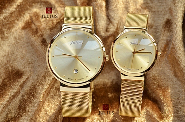 Đồng Hồ Cặp Nam Nữ Dây Kim Loại Julius JU1052 JA-426