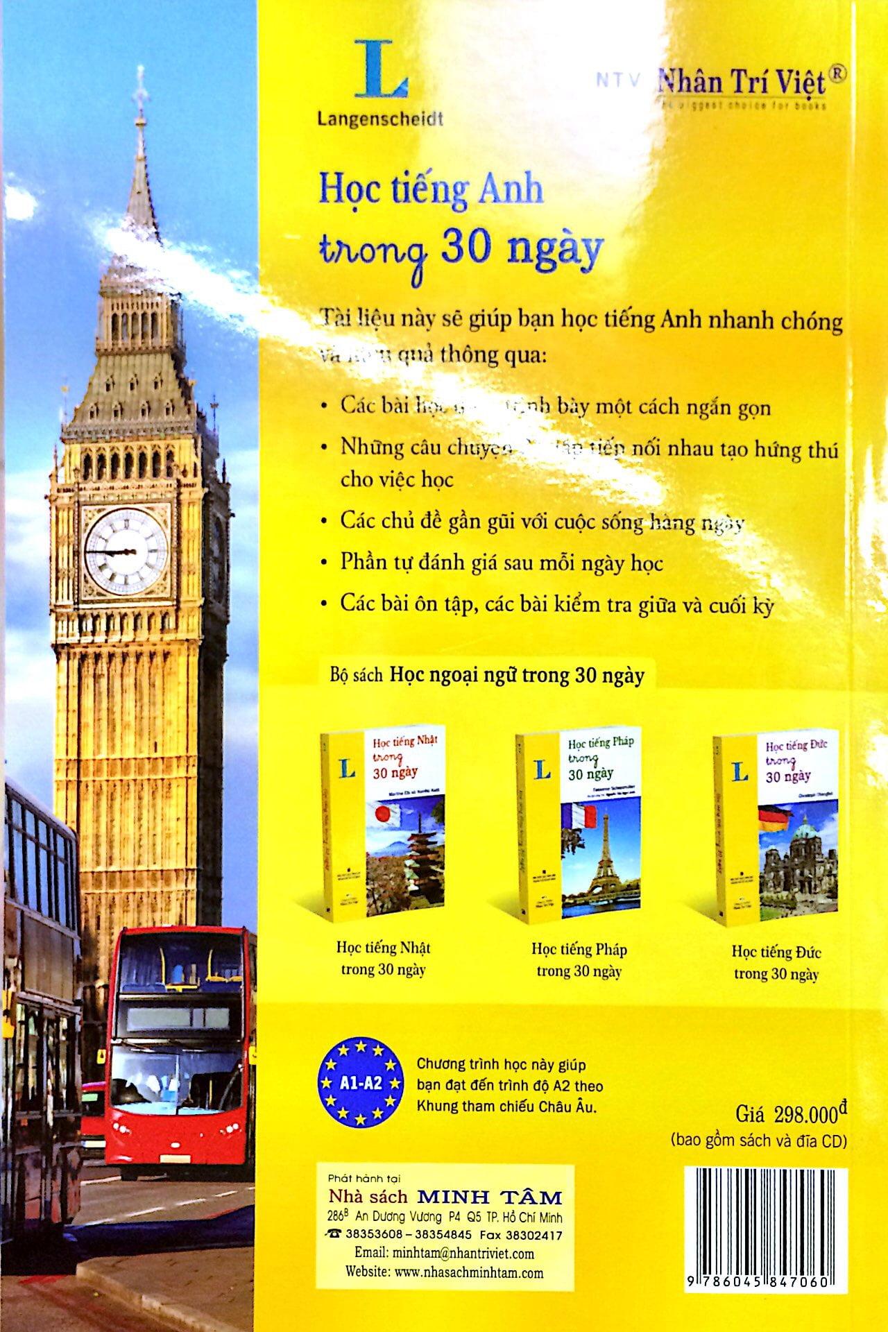Học Tiếng Anh Trong 30 Ngày (Kèm CD)