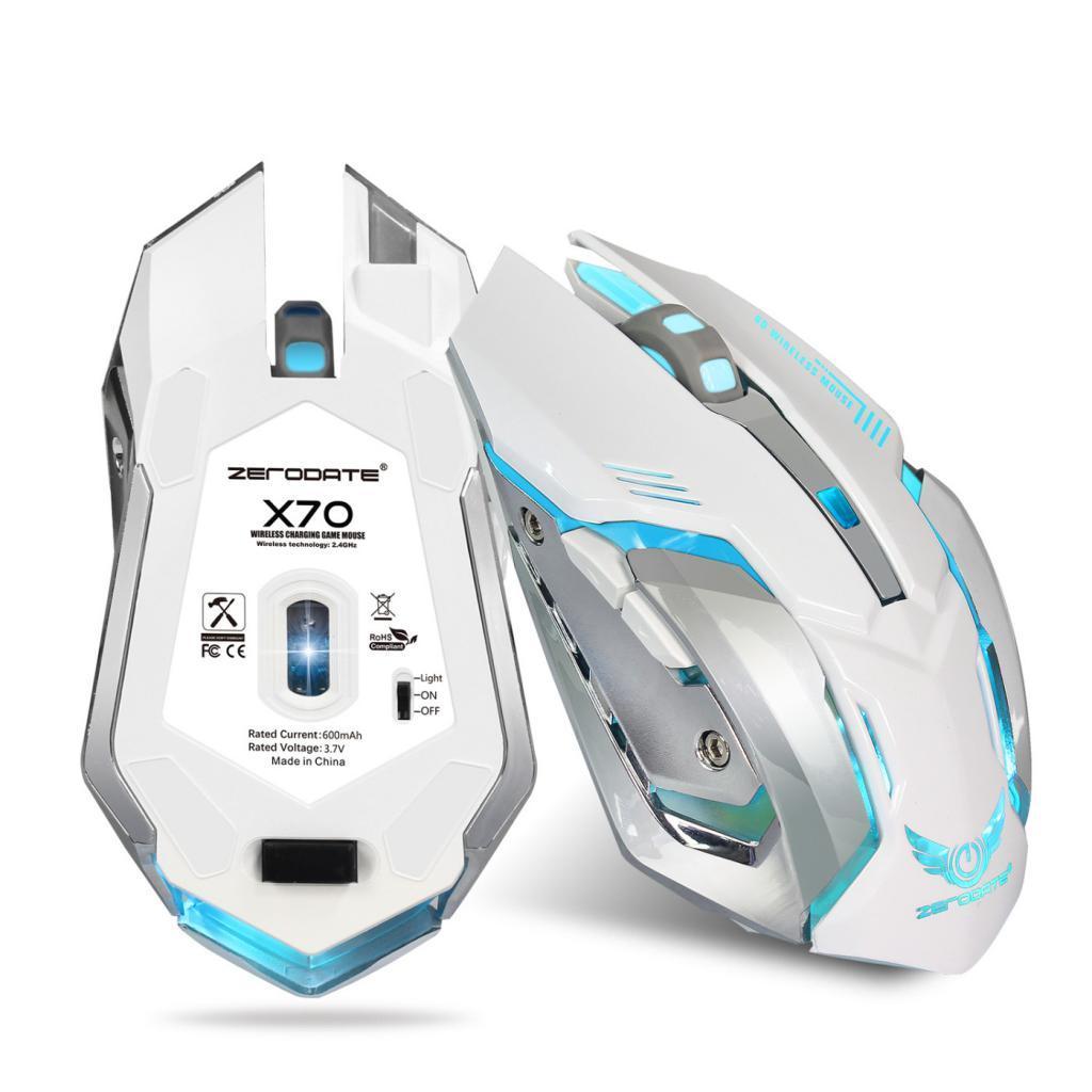 Wireless Optical Backlit Gaming Mouse + USB 2.0 Receiver for PC