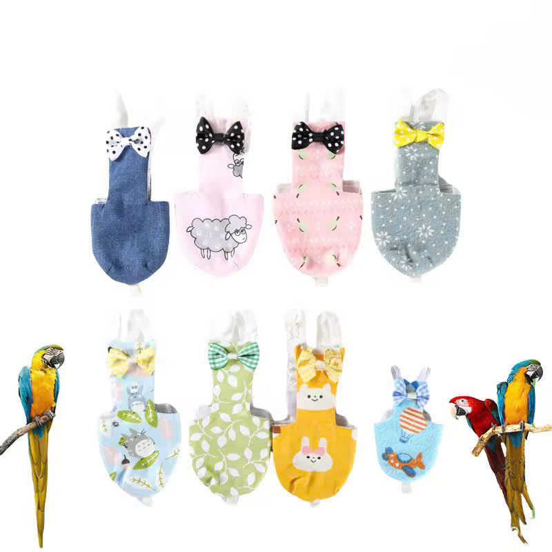 QUẦN ÁO TÃ CHO CHIM CẢNH DỄ THƯƠNG MÃ 1 XINH XẮN CHO THÚ CƯNG CHIM