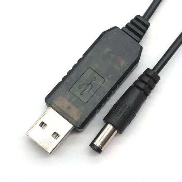 Hót Dây Cáp Chuyển Đổi cao cấp 5V USB sang 12V (Mất điện vẫn có Mạng & WiFi)