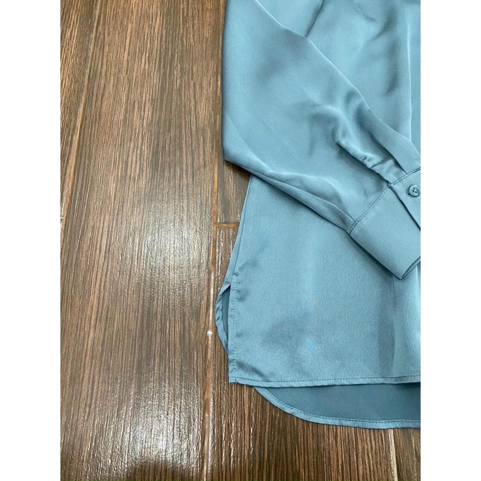 Áo sơ mi lụa satin S0uup xuất Hàn
