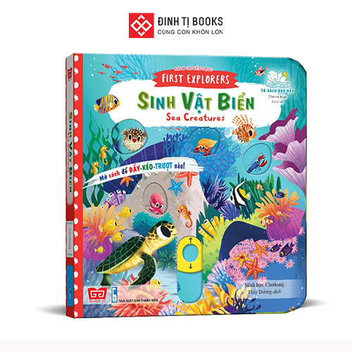 Sách Chuyển Động - First Explorers - Sea Creatures - Sinh Vật Biển