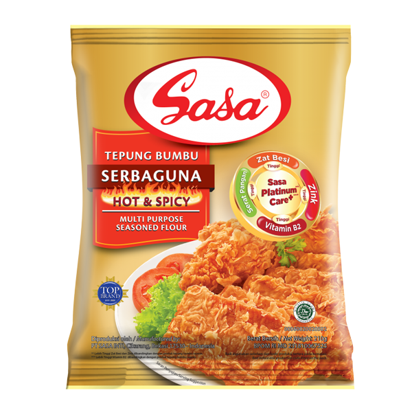 BỘT CHIÊN ĐA DỤNG VỊ CAY SASA 210G - NHẬP KHẨU INDONESIA