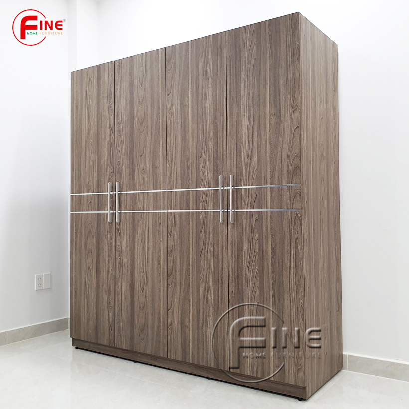 Tủ Quần Áo Gia Đình Cao Cấp FINE FT222F (180cm x 200cm) Kiểu dáng tủ hiện đại sang trọng